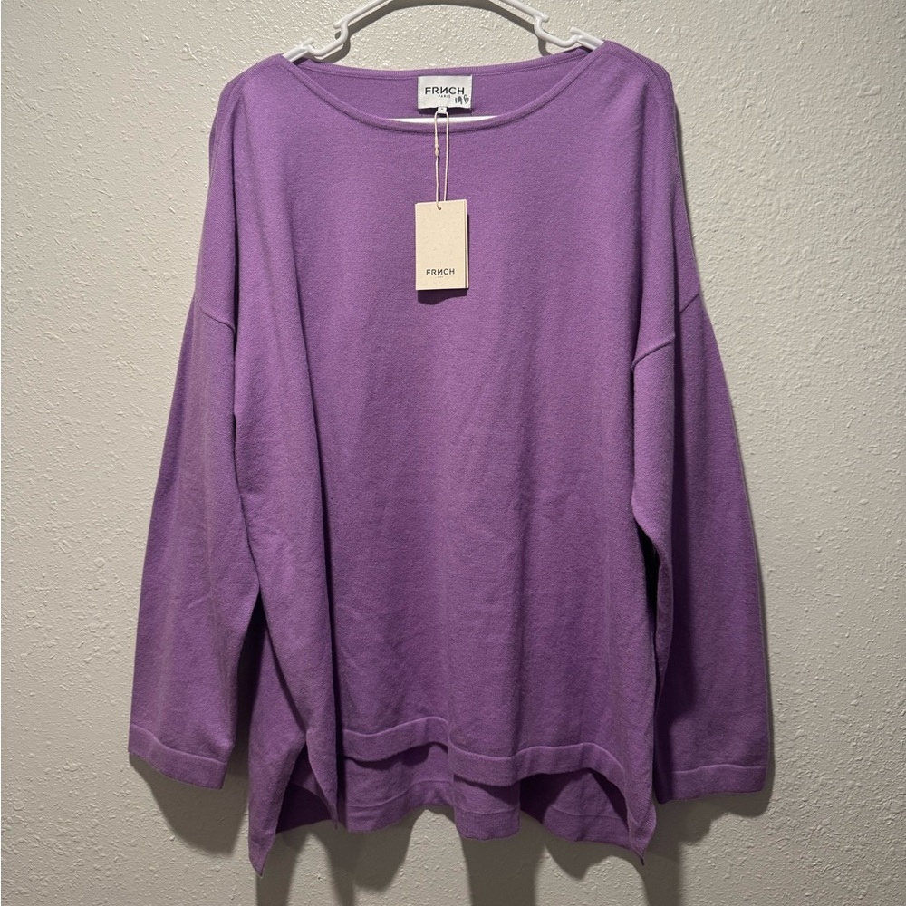 FRNCH Paris Lavender Oversized Sweater | Medium | NWT